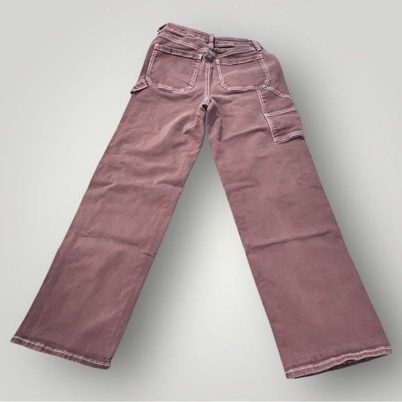 SO Brown Denim Pants Wide Leg - High Waist Carpenter - Picture 2 of 15